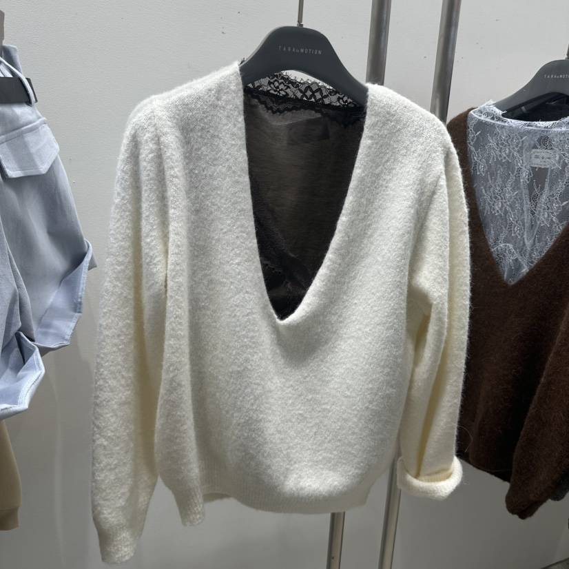 TARABY MOTION韓國代購女裝新品推薦休閑毛衣不含內搭羊駝TARABY MOTION毛衣