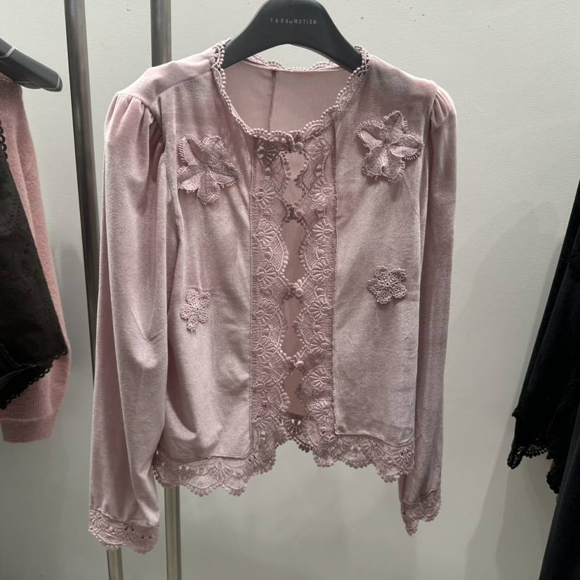 TARABY MOTION韓國代購女裝新品推薦真品時尚長袖T恤天鵝絨TARABY MOTION長袖T恤