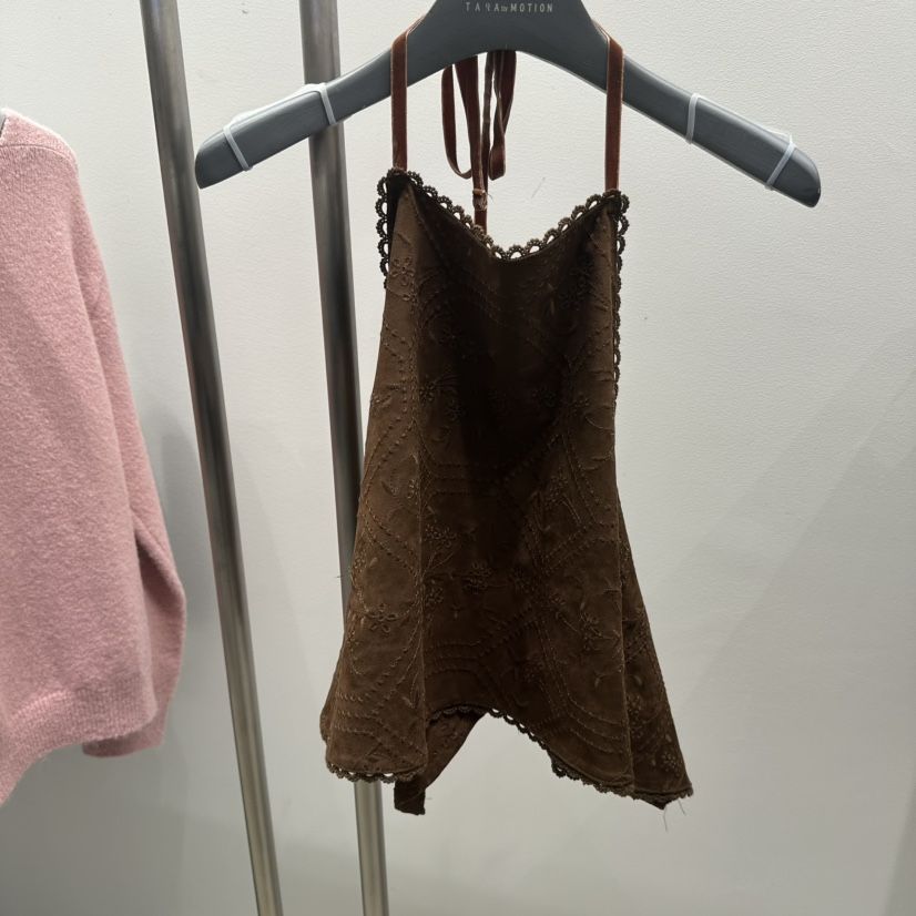 TARABY MOTION東大門實拍女士新品休閑人氣吊帶背心刺繡TARABY MOTION吊帶/背心