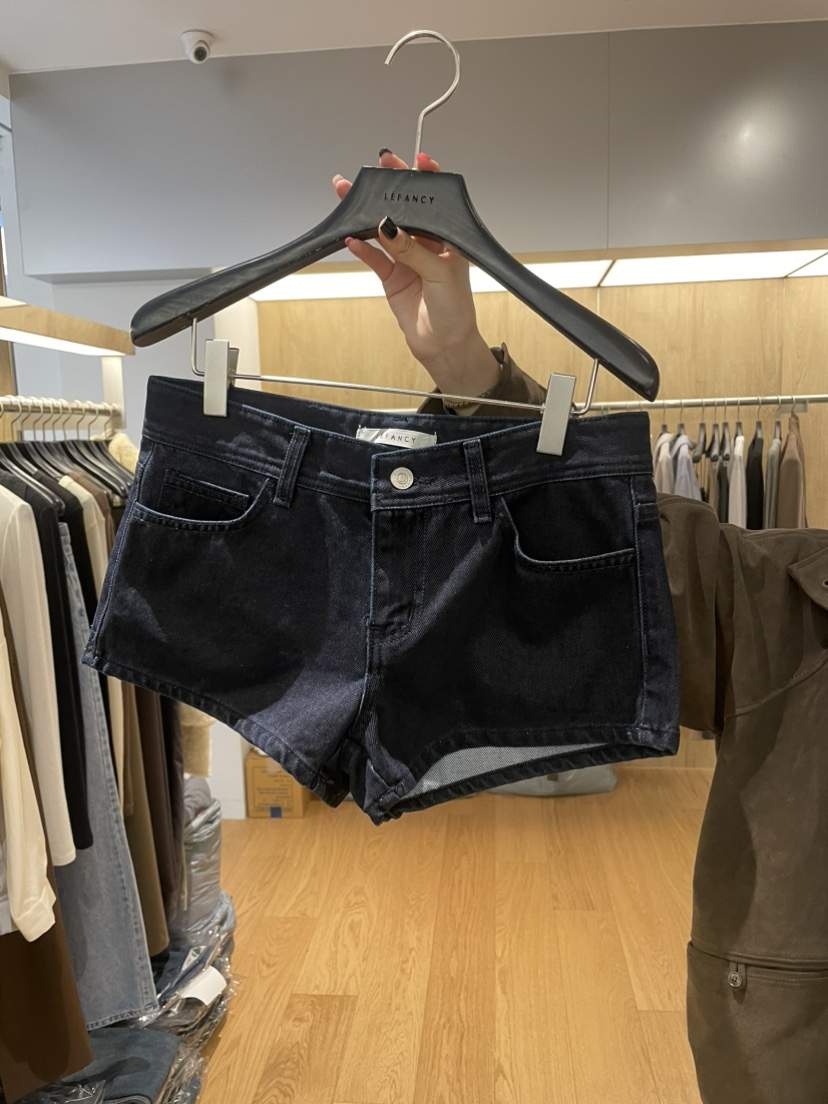 LEFANCY韓國直郵女裝新品休閑時尚真品人氣推薦短褲天鵝絨LEFANCY短褲