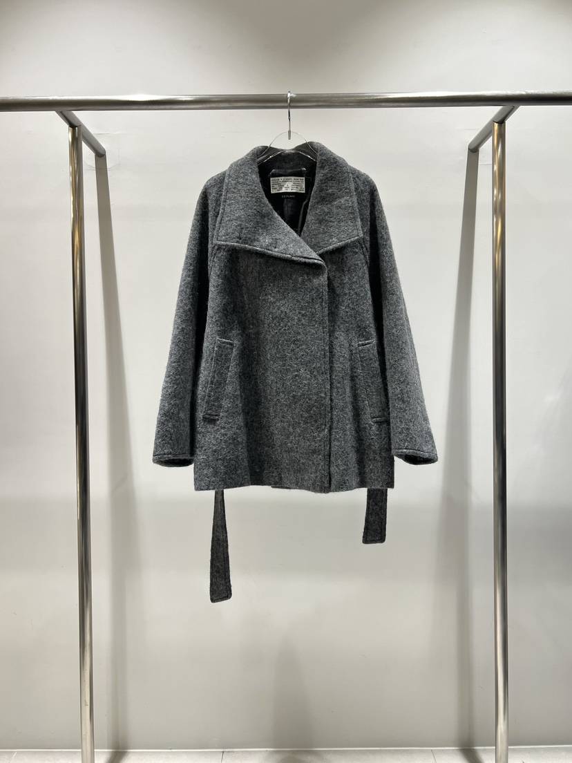 CESTLAVIE東大門代購女裝新品休閑真品短款大衣含腰帶高領CESTLAVIE短款大衣