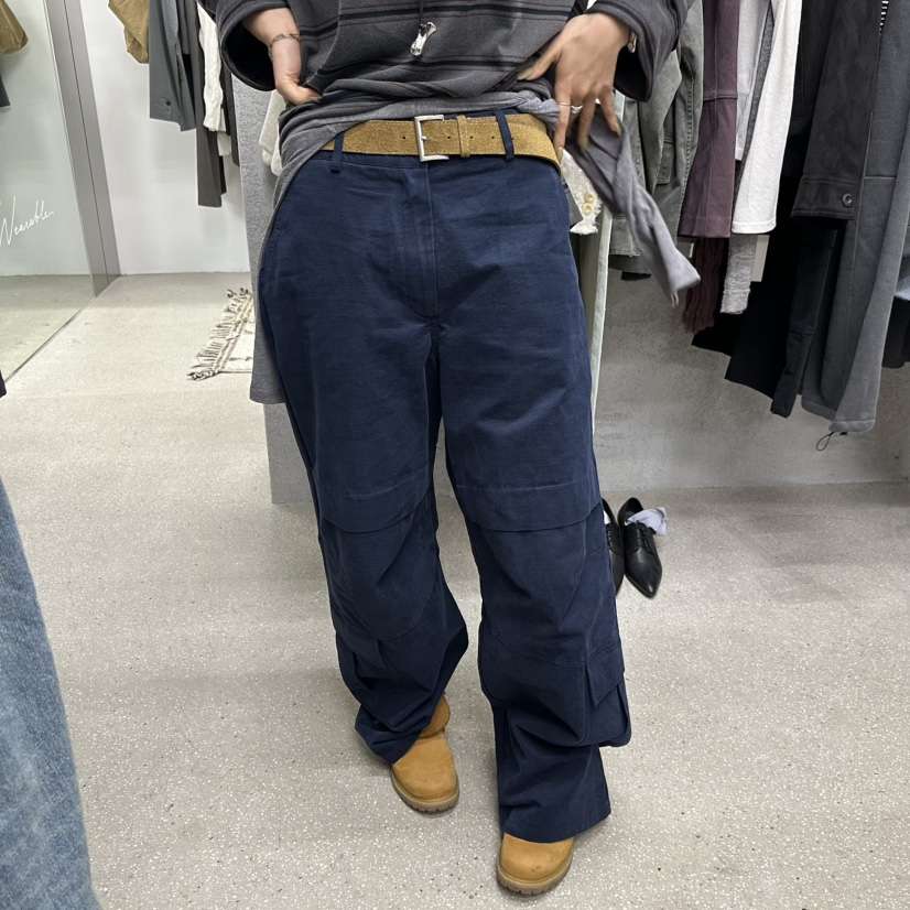 WEARABLE-L東大門直郵女裝新品熱賣真品休閑褲不含腰帶口袋WEARABLE休閑褲