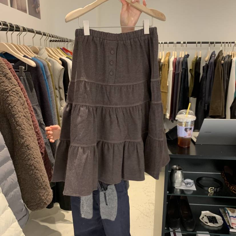 PLATE韓國代購女裝新品推薦熱賣職業人氣時尚半身裙中短裙ANOTHER PLATE MOOD WEAR半身裙/中短裙