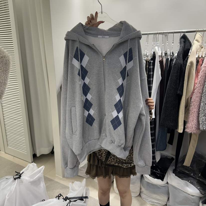 BAIE.38東大門實拍女裝新品人氣衛衣拉鏈連帽衫連帽衫加絨BAIE.38衛衣
