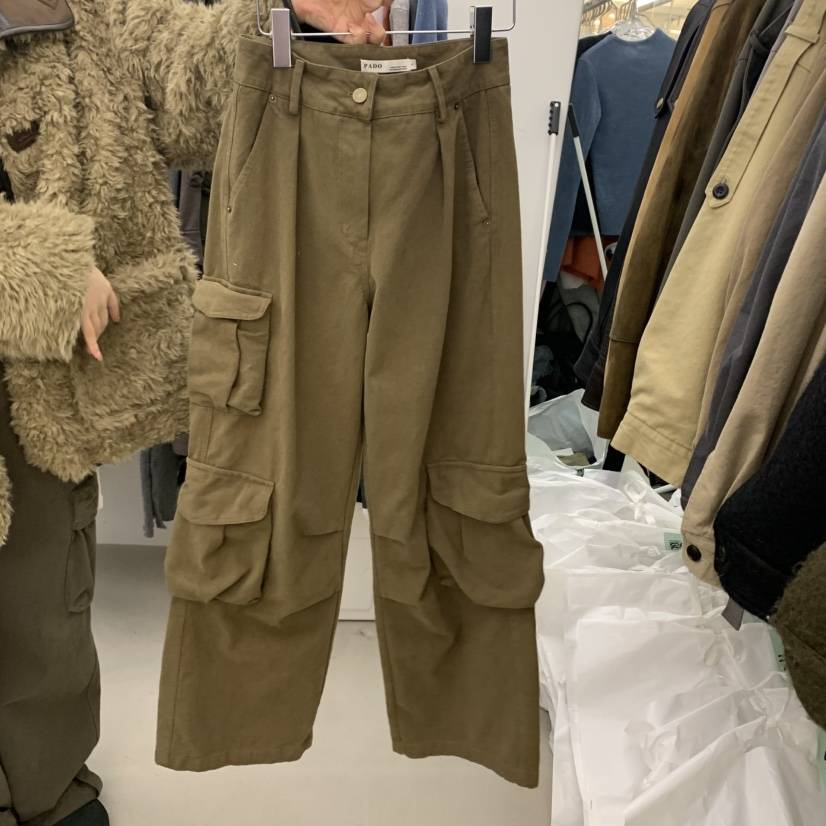 PADO東大門代購女裝新品人氣熱賣真品推薦休閑休閑褲口袋PADO休閑褲