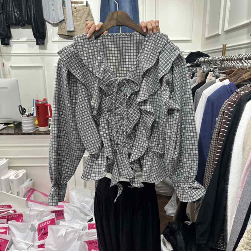 J.RITZY韓國直郵女裝新品人氣推薦熱賣休閑真品襯衫蕾絲衫J.RITZY襯衫/蕾絲衫