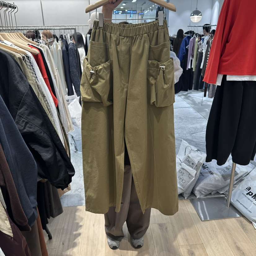 REVE-L韓國直郵女士新品真品休閑推薦熱賣人氣休閑褲口袋REVE-L休閑褲
