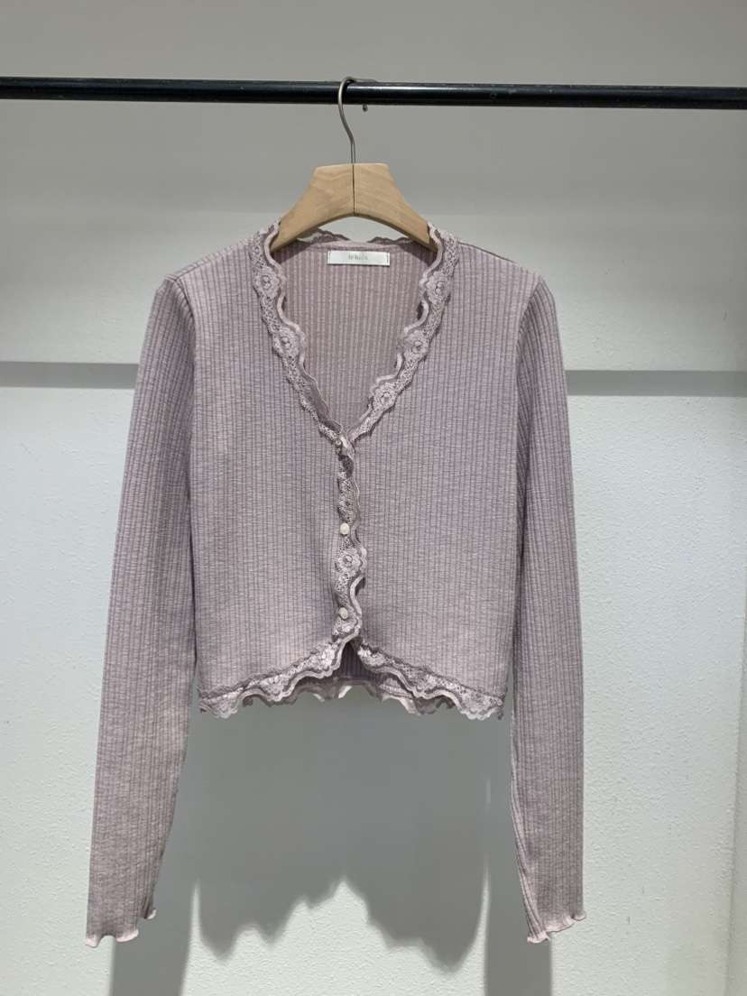 IR BIEN/BIENBIEN東大門代購女裝新品休閑開衫蕾絲開衫ir bien/bienbien開衫