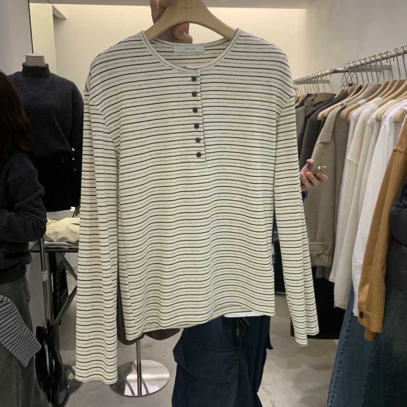 PHILO東大門實拍女裝新品推薦真品熱賣休閑時尚人氣長袖T恤PHILO長袖T恤