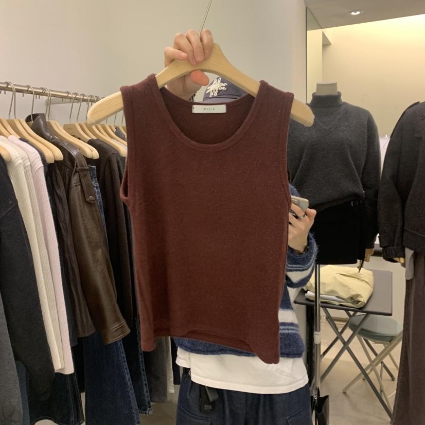 PHILO韓國直郵女士新品推薦時尚真品人氣熱賣吊帶背心安哥拉PHILO吊帶/背心