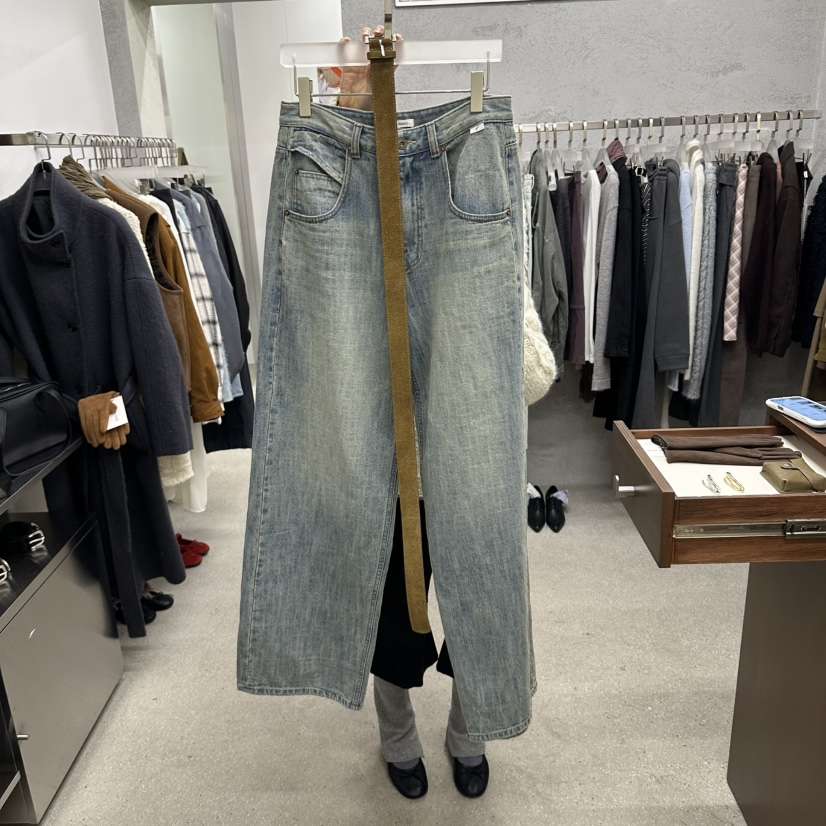 WEARABLE-L韓國直郵女裝新品時尚人氣真品牛仔褲不含腰帶WEARABLE牛仔褲