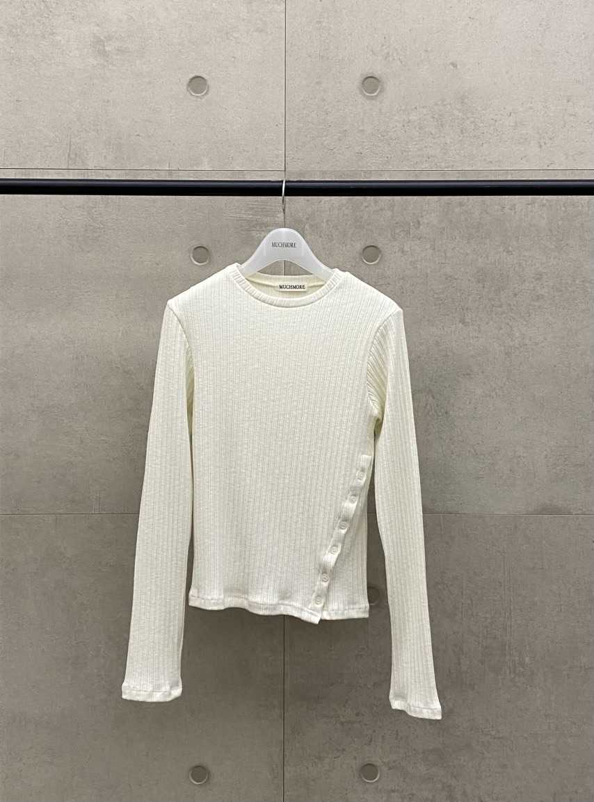 MUCH MORE/JACKPOT東大門直郵女裝新品真品長袖T恤紐扣MUCH MORE/JACKPOT長袖T恤