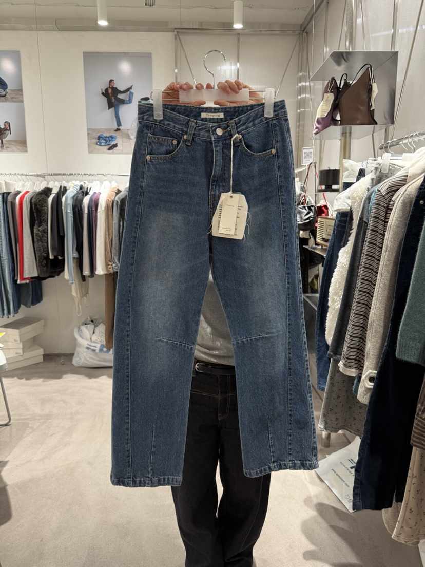 TEMPTING東大門實拍女裝新品真品休閑熱賣牛仔褲加絨拉絨TEMPTING牛仔褲