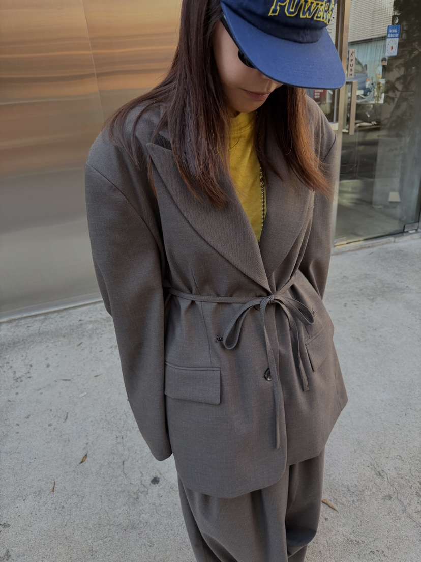 FRANC—L東大門代購女士新款人氣休閑時尚西裝西服含腰繩FRANC西裝/西服