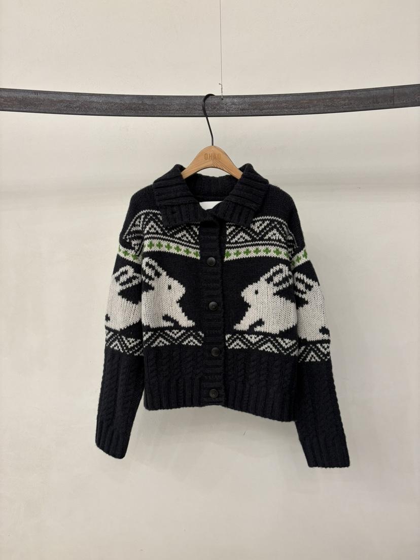 OHAO東大門實拍女裝新品真品時尚推薦熱賣人氣休閑毛衣兔子OHAO/HA MONG毛衣