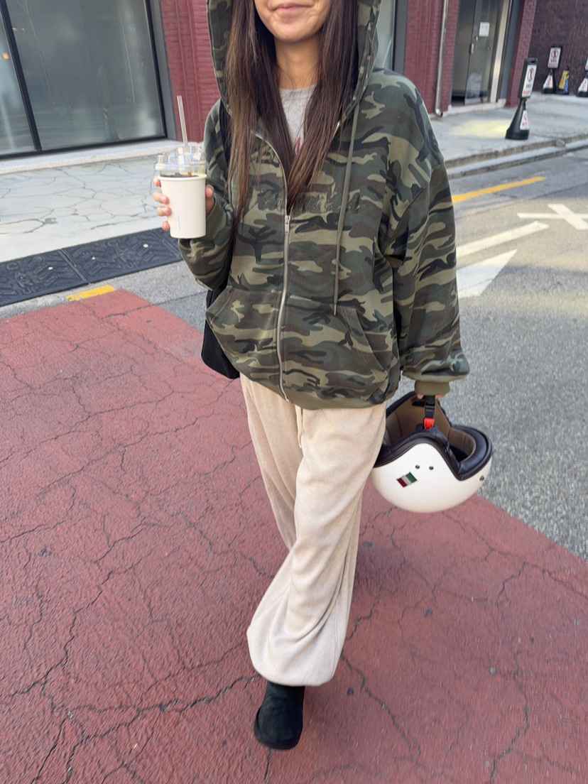 SUNDER MARKET韓國直郵女士新品人氣推薦休閑真品夾克迷彩SUNDER MARKET夾克