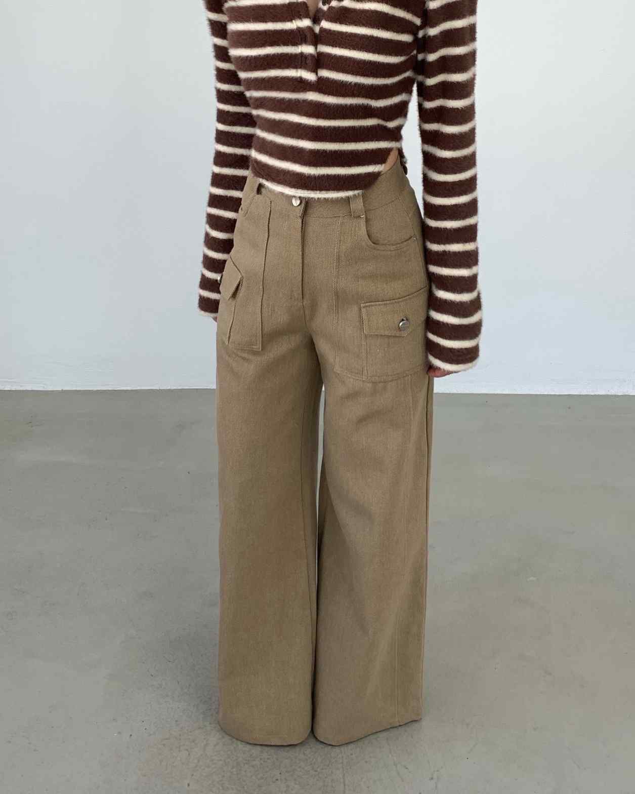 2TWO MOON韓國代購女士新品真品時尚人氣休閑休閑褲口袋2TWO MOON休閑褲