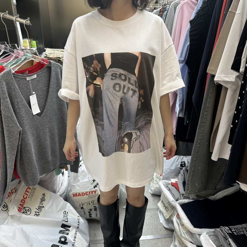 MADCITY/SAGAFURS韓國直郵女士新品時尚人氣推薦休閑T恤MADCITY/SAGAFURST恤