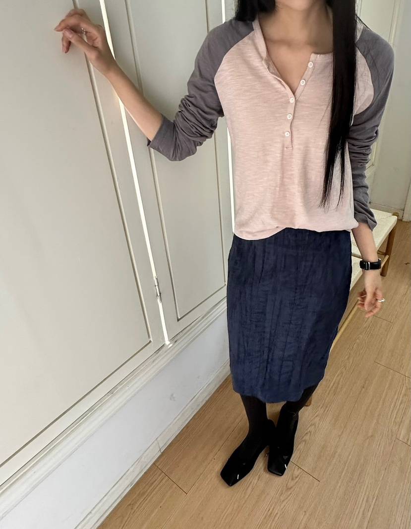 ROOOF韓國直郵女裝新款休閑時尚熱賣半身裙中短裙絨面革褶皺ROOOF半身裙/中短裙