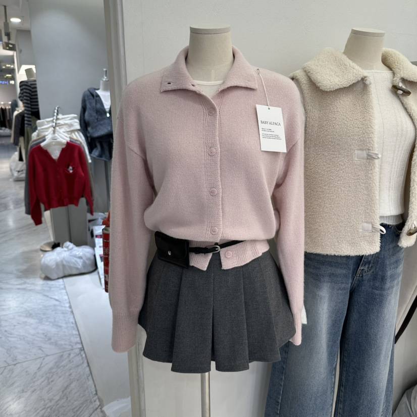GRACIA韓國直郵女裝新品真品休閑推薦熱賣開衫安哥拉開衫GRACIA開衫