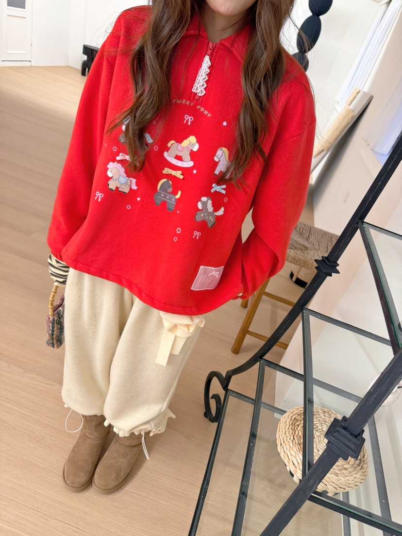 BOUTIQUE-L韓國直郵女裝新品推薦熱賣人氣休閑時尚真品衛衣BOUTIQUE-L衛衣