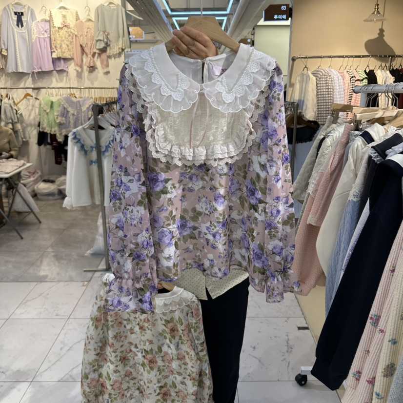 MS東大門直郵女裝新品人氣推薦真品熱賣休閑時尚襯衫蕾絲衫MS襯衫/蕾絲衫