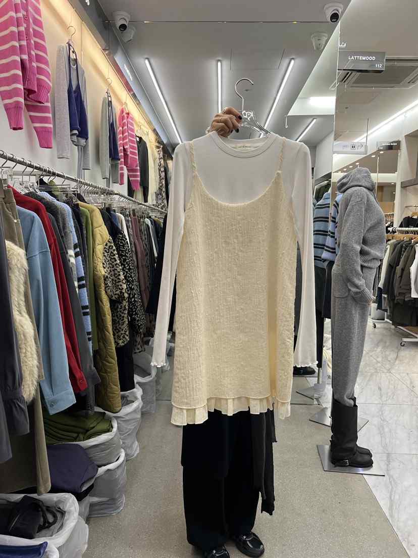 LATTEMOOD韓國直郵女裝新款真品休閑人氣推薦連衣裙不含內搭LATTEMOOD連衣裙
