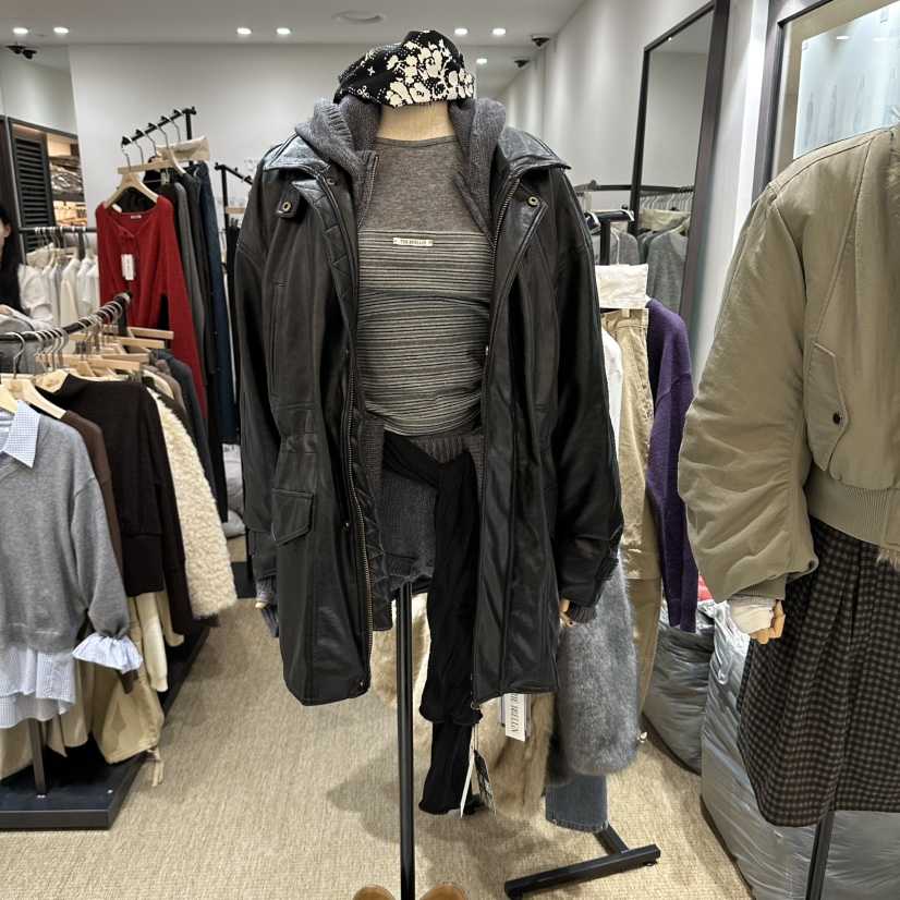 BRELLIN韓國代購女士新品真品休閑推薦時尚人氣皮衣不含內搭BRELLIN皮衣