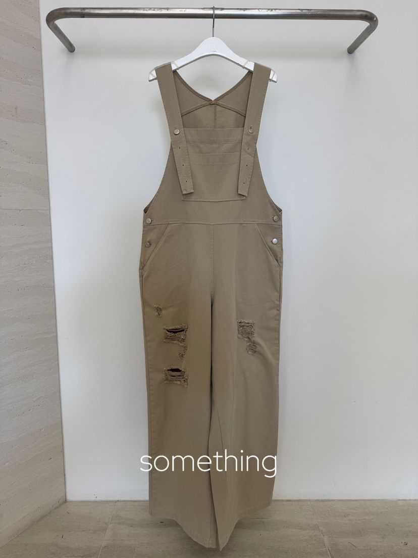 SOMETHING-L/FANCY東大門代購女裝新款休閑真品人氣背帶褲SOMETHING-L/FANCY背帶褲