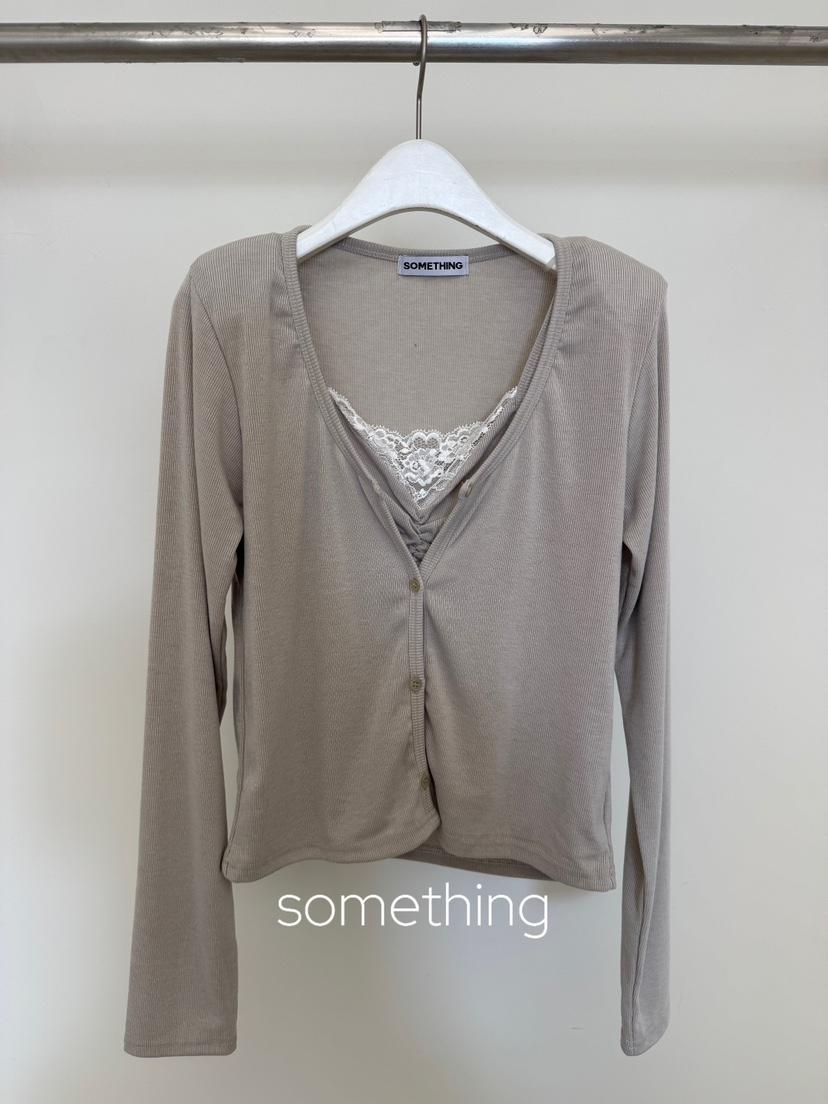 SOMETHING-L/FANCY韓國直郵女士新款真品人氣推薦長袖T恤SOMETHING-L/FANCY長袖T恤