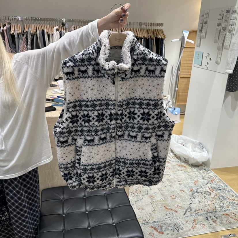 TIZZI韓國代購女士新款休閑推薦人氣真品時尚熱賣馬甲北歐TIZZI馬甲