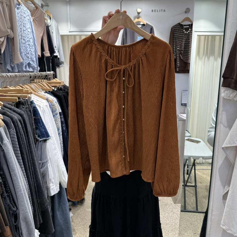 BELITA東大門代購女士新款休閑推薦真品人氣時尚襯衫蕾絲衫BELITA襯衫/蕾絲衫