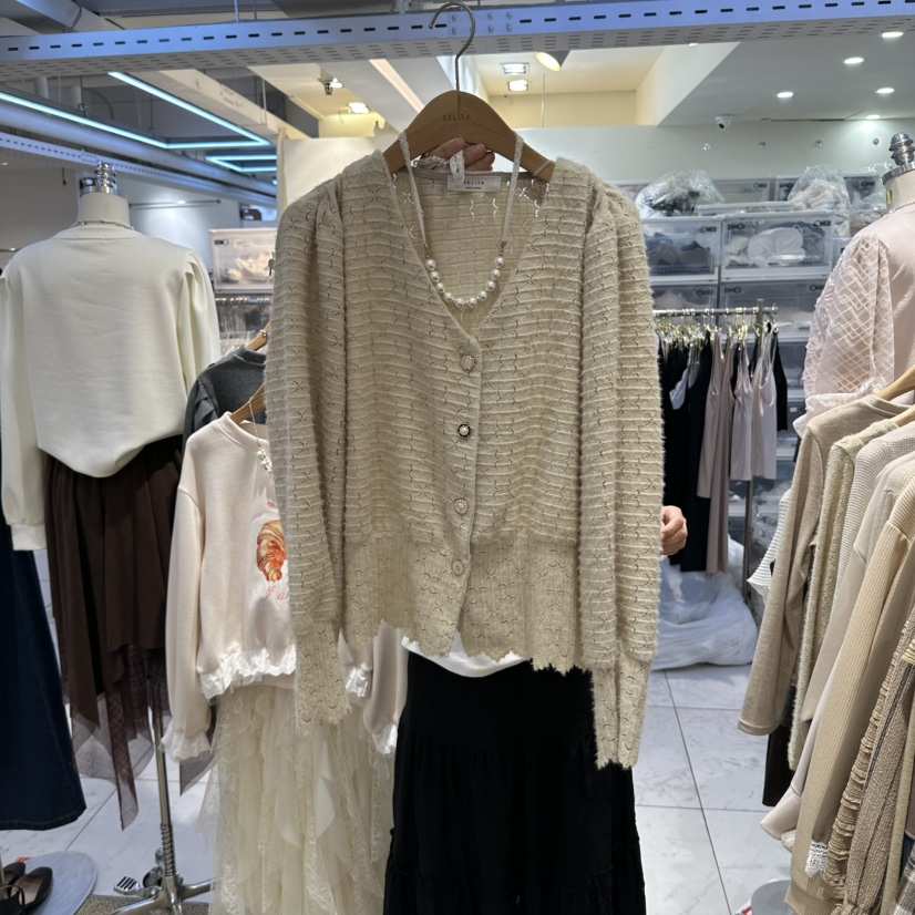 BELITA東大門代購女裝新款休閑真品人氣推薦開衫蕾絲紐扣BELITA開衫