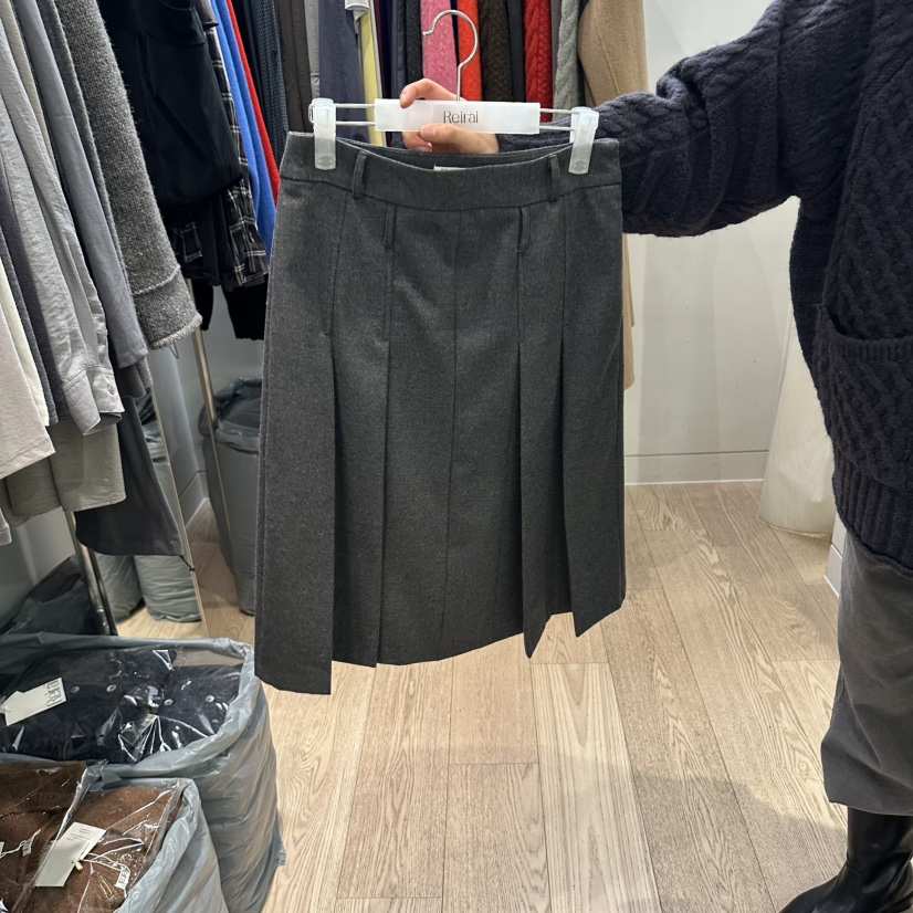 REIRAI韓國直郵女士新品人氣休閑熱賣半身裙中短裙百褶褶裙Reirai半身裙/中短裙