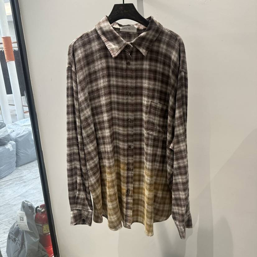 JANE BIRKIN韓國直郵女士新款熱賣時尚推薦襯衫蕾絲衫格紋JANE BIRKIN設計師品牌襯衫/蕾絲衫