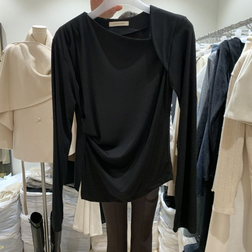 LOVE SOME東大門實拍女裝新品休閑推薦人氣時尚熱賣長袖T恤LOVE SOME長袖T恤