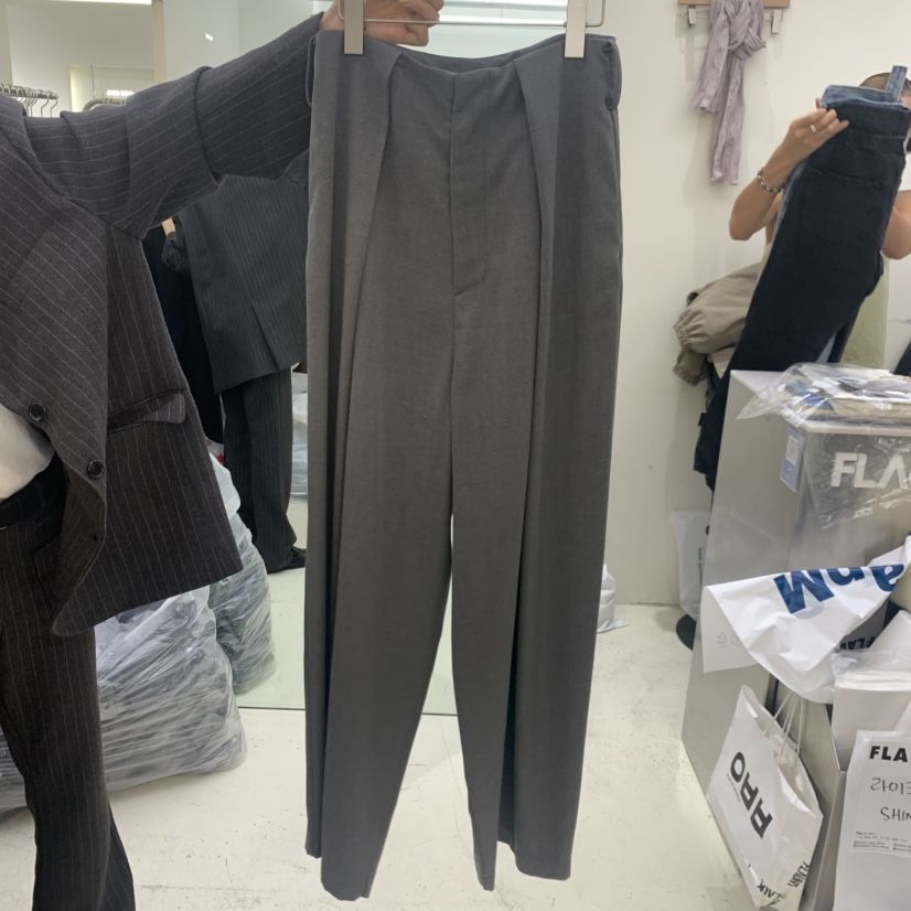 FLAUNT韓國代購女士新款推薦人氣熱賣休閑時尚休閑褲褶裥FLAUNT休閑褲