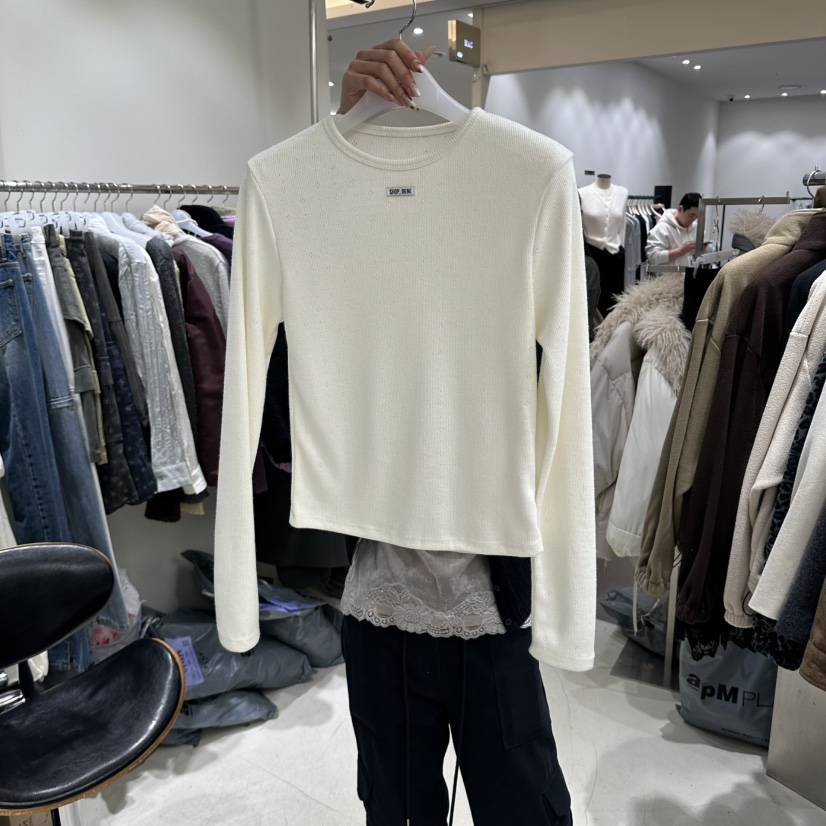 BENE東大門實拍女裝新品推薦真品熱賣人氣時尚休閑長袖T恤SHOP BENE_Bene長袖T恤