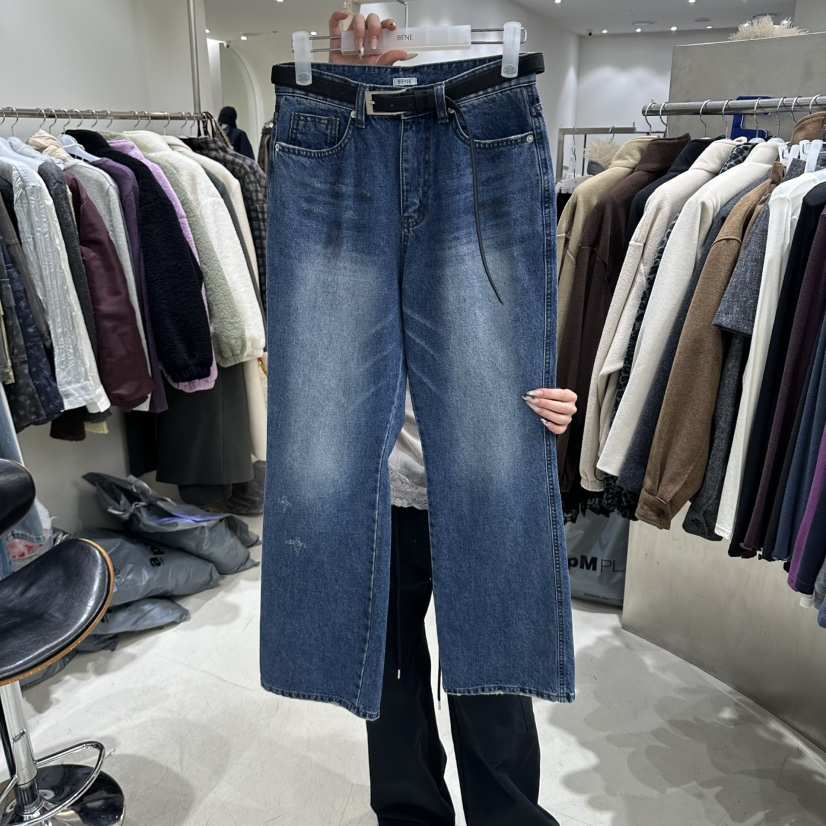 BENE韓國直郵女裝新品休閑推薦人氣職業牛仔褲不含腰帶拉絨SHOP BENE_Bene牛仔褲