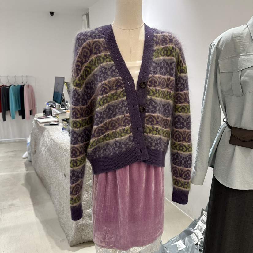 NEROLI 36韓國代購女士新款休閑真品時尚熱賣開衫羊絨珍珠NEROLI 36開衫