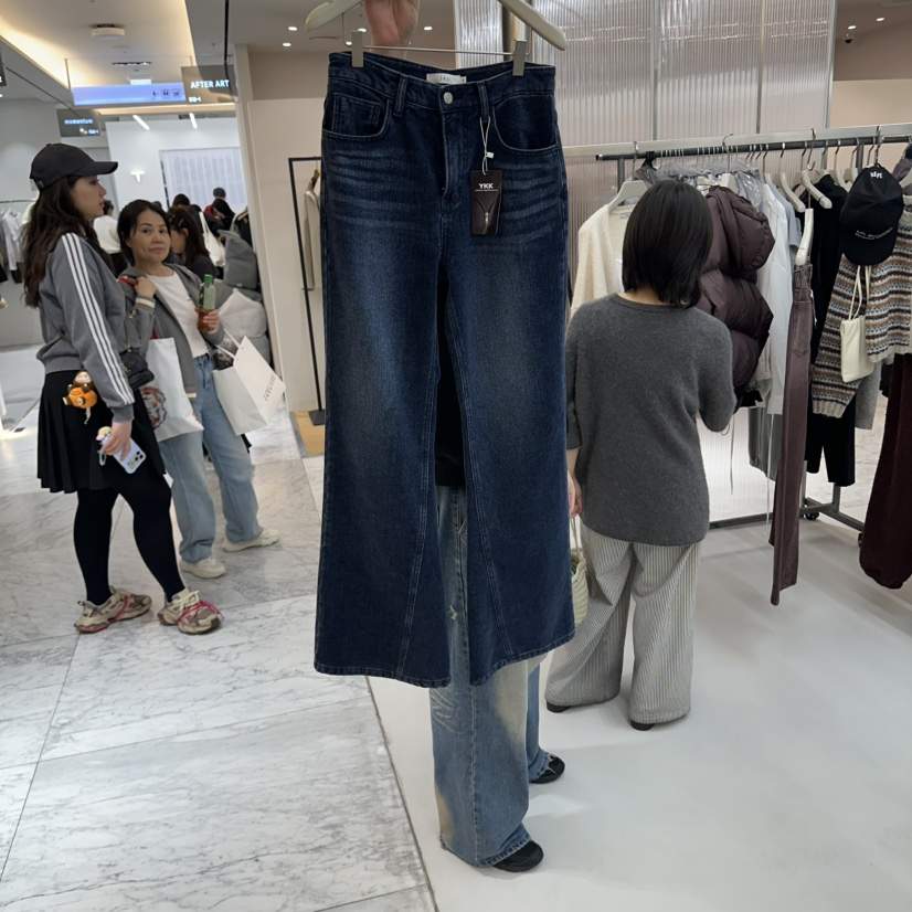 LEPI韓國代購女裝新款人氣時尚熱賣推薦真品休閑牛仔褲喇叭LEPI牛仔褲