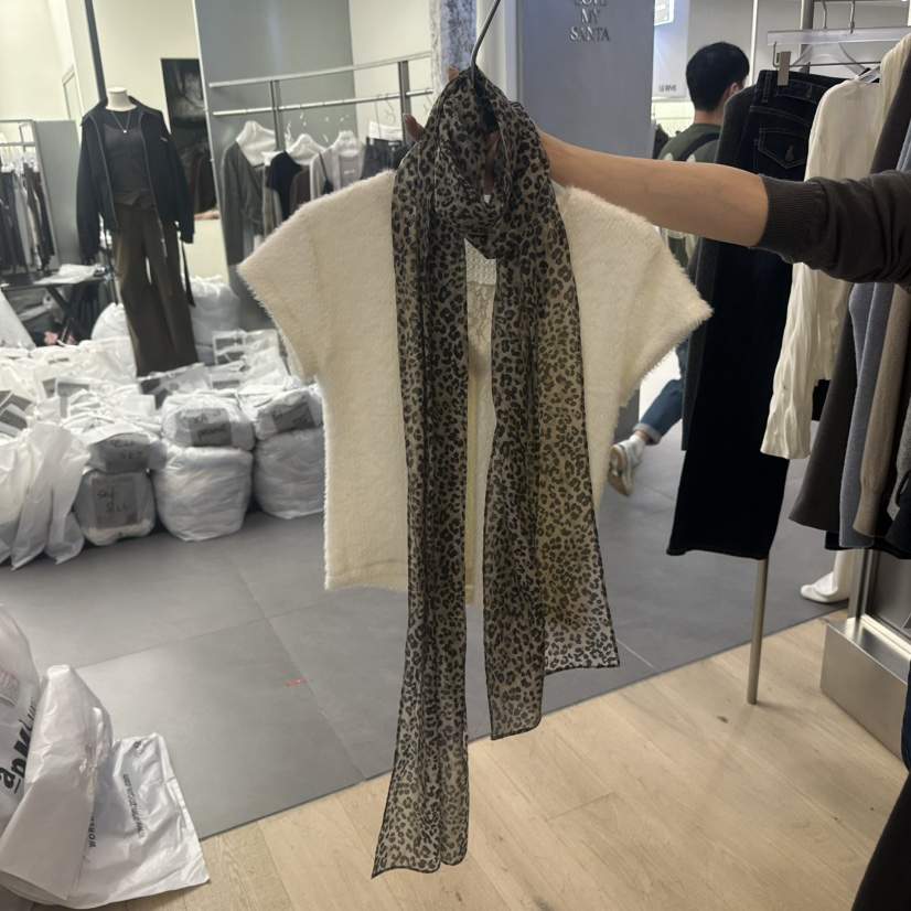 SHOP POSTER東大門實拍女士新品時尚真品圍巾披肩豹紋圍巾SHOP POSTER圍巾/披肩