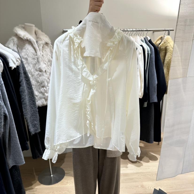 PERMISSION東大門代購女裝新品真品熱賣推薦時尚襯衫蕾絲衫PERMISSION襯衫/蕾絲衫