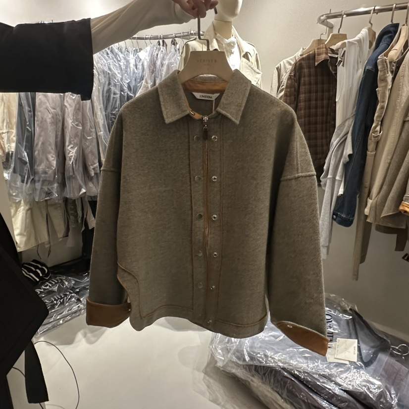 GENTLE B/LOVENTINA東大門實拍女士新品休閑夾克羊毛混紡GENTLE B/LOVENTINA夾克