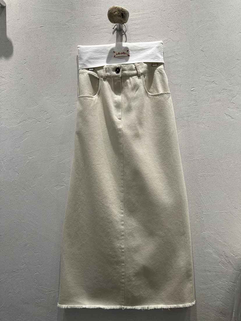 AT NOTE韓國代購女裝新品休閑時尚熱賣真品推薦長裙開衩AT NOTE長裙