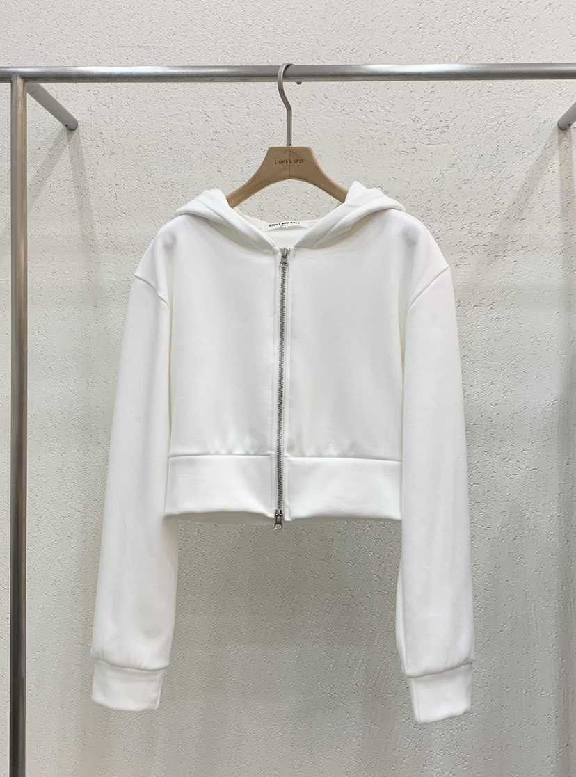 LIGHT AND SALT東大門代購女裝新款推薦衛衣連帽衫加絨短款貂皮LIGHT AND SALT衛衣