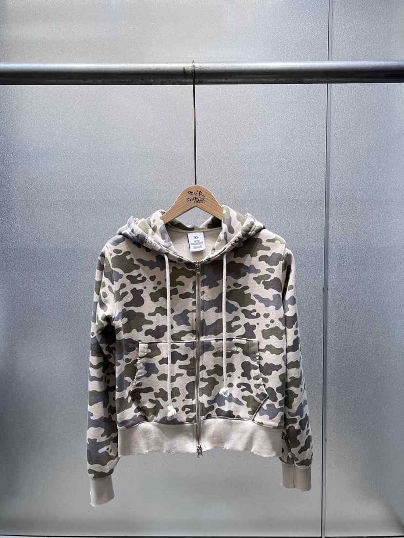 GVR COMPANY/RAWOO東大門實拍女士新款熱賣衛衣拉鏈連帽衫連帽衫加絨迷彩GVR COMPANY/RAWOO衛衣