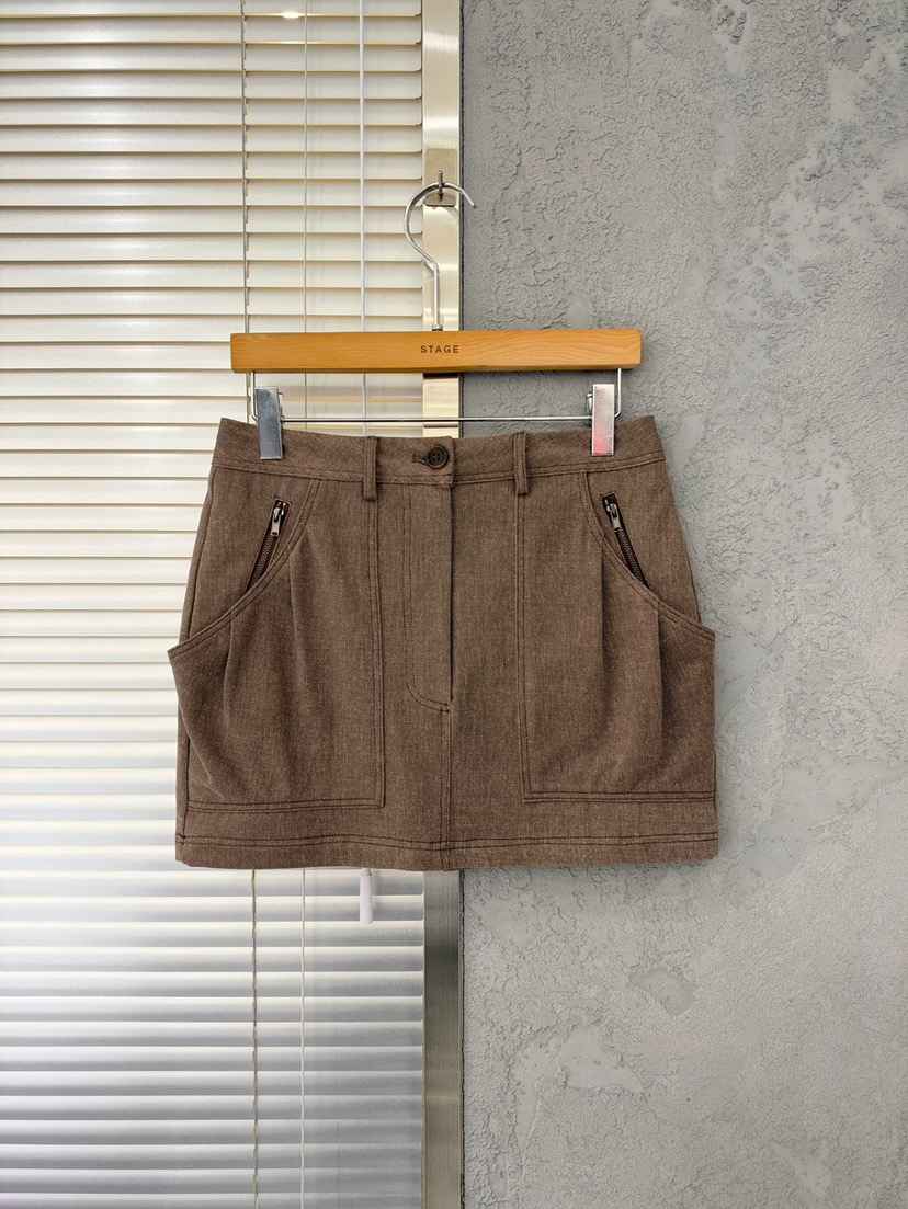 STAGE東大門直郵女士新品人氣熱賣職業時尚推薦休閑短裙口袋STAGE短裙