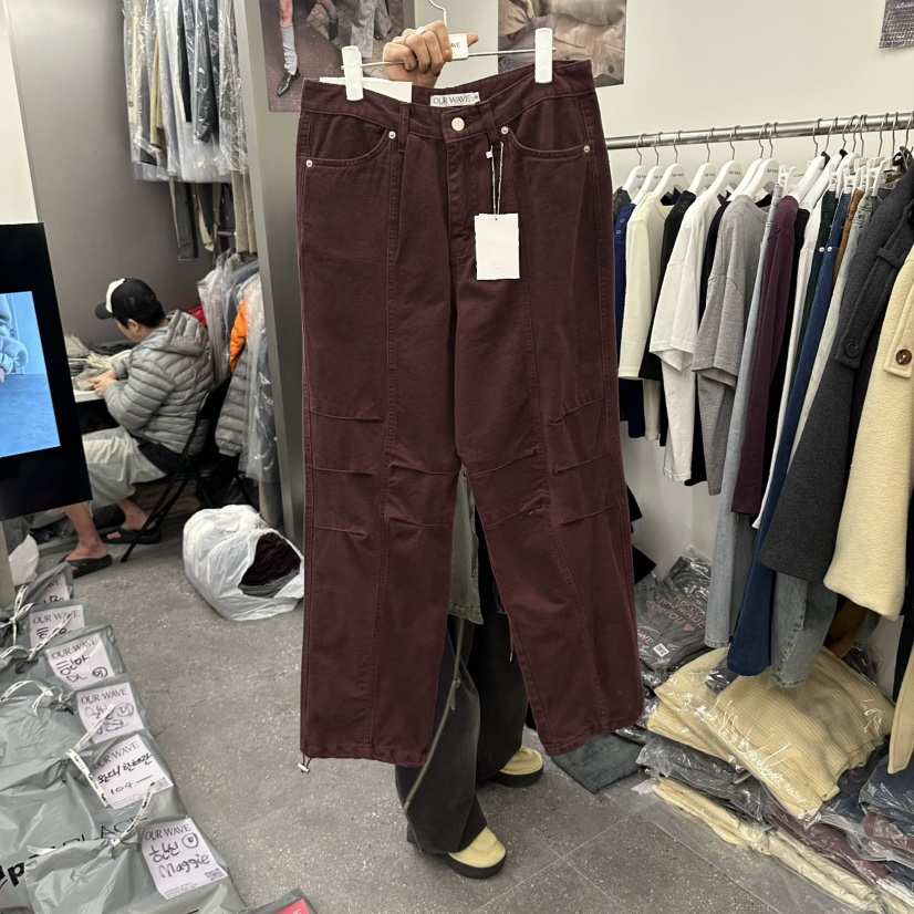 OURWAVE/OUR ROOM東大門實拍女裝新品熱賣時尚休閑褲鏤空OURWAVE/OUR ROOM休閑褲