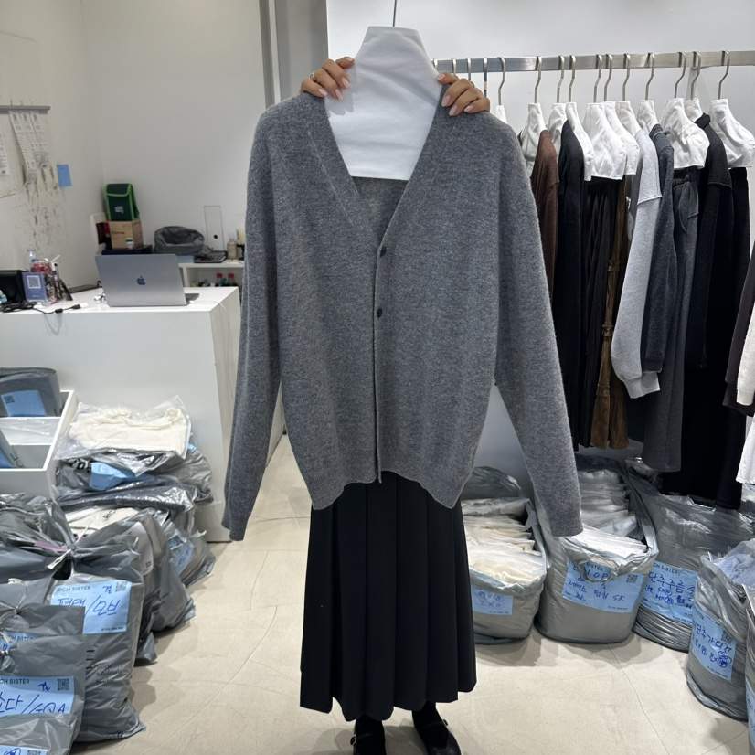RICH SISTER韓國代購女士新款休閑時尚真品開衫美利奴羊毛RICH SISTER開衫